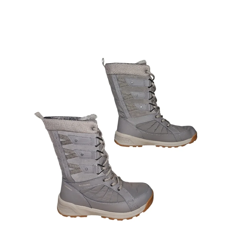 Columbia Meadows Omni Heat Waterproof‎ Snow Boots Gray Women's 8 NEW